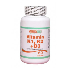 Nutrivita Nutrition Vitamin K1 K2 Ve D3 60 Tablet