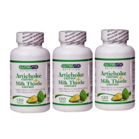 Nutrivita Artichoke Milk Thistle Extract 120 Tablet 3 Kutu
