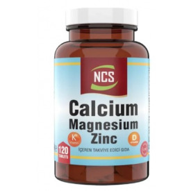 Ncs Kalsiyum Magnezyum Taurat Çinko 120 Tablet Vitamin D K
