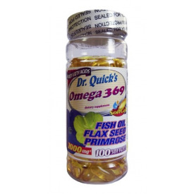 Dr Quicks Omega 3.6.9 Flax Seed Oil Primrose Oil 100 Softgel